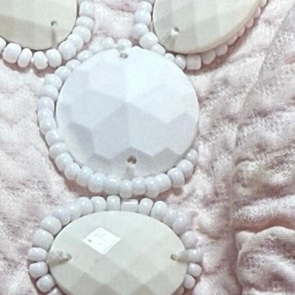 Lilly Pulitzer Bowen Strapless Dress Sz 0 Beaded Orange White Floral Cotton - Picture 7 of 16